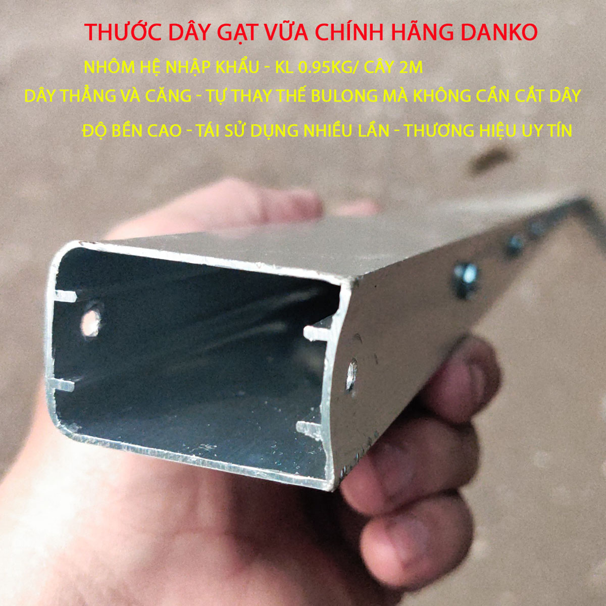 Thước dây gạt vữa cán tường