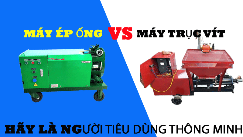 So sánh các loại máy phun vữa trát tường đang có mặt trên thị trường